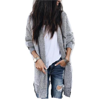 China Autumn Winter New Hotsale Women's Breathable Fashion Suits Casual Plaid Long Sleeve Coats Cardigan Ladies Coats And Jackets for sale