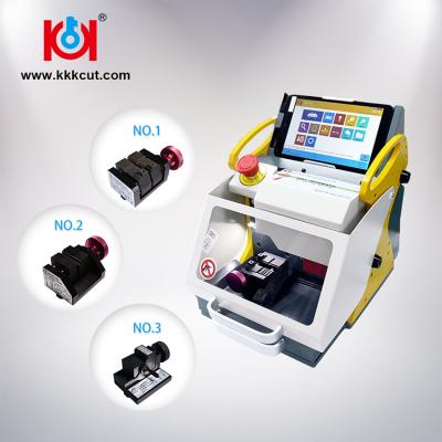 China Vertical Dimple Auto Key Cutting Machine 3 Axis With 8 Inch Tablet PC for sale