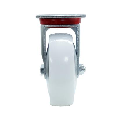 China Inch Gimbal Industrial White Factory Wheelbarrow 5 Casters Direct Sale PP for sale