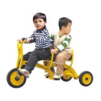 China Ride On Toy Popular Kids Play 2 Seat Tricycle Twin Ride On Car for sale