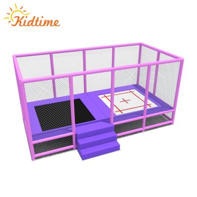 China Galvanized tube + pp + spring kids multifunctional indoor playground trampoline equipment sale mini for sale