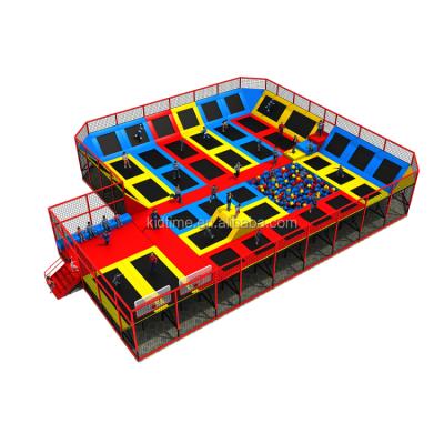 China Without Protective Net With Safety Nets Rectangular Basketball Court Trampoline Inoodr Trampoline Parks for sale