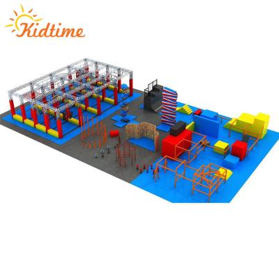 China Galvanized Tube + PP + Spring Big Challenge Kids Playground Wholesale Euro Vinyl Obstacle Course for sale