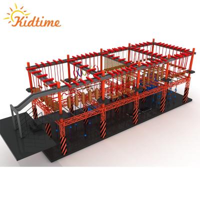 China Galvanized Tube+PP+Spring Safety Training Adult Kids Obstacle Course Warrior Indoor Equipment for sale