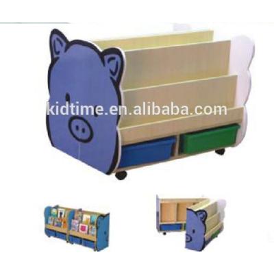 China PANEL Kindergarten Furniture Equipment Mobile Children Book Displays And Storage for sale