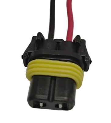 China Length 100mm Waterproof GM Black Red Car Electrical Plug Wire Sealed Waterproof Wire Connector for sale