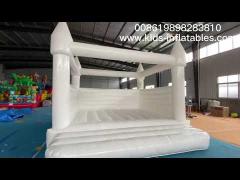 PVC Tarpaulin Vinyl 15ft White Bounce House For Wedding