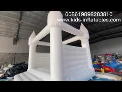 PVC Tarpaulin Vinyl 15ft White Bounce House For Wedding