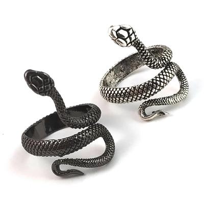 China FASHIONABLE High Quality Unique Snake Ring Men's Alloy Jewelry For Women Men for sale