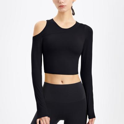 China New Breathable Special Design Yoga Casual Sports Cropped Navel Long Sleeve Women's Clothing for sale