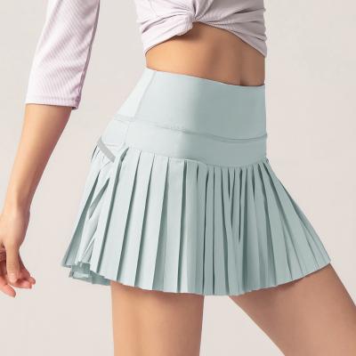 China High quality hot sale short skirt sexy women's summer skirt breathable casual fitness pleated skirt for sale