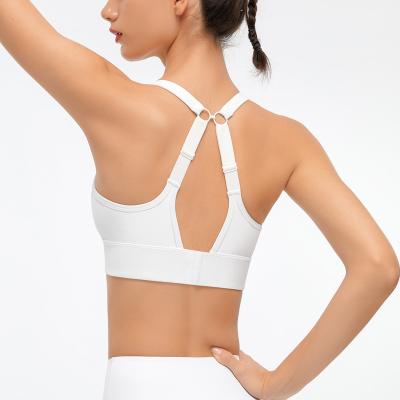 China New design sport bra breathable seamless backless strappy stylish everyday wear fitness yoga outerwear special QUICK DRY for sale