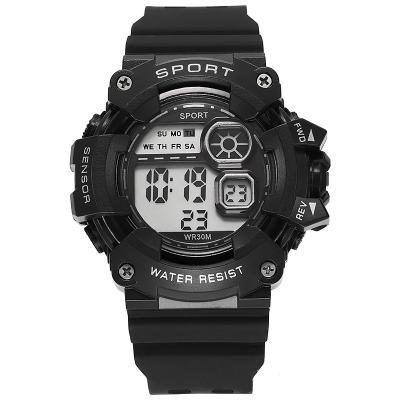 China Youth Fashion Student Alarm Clock Outdoor Sports Men's Sports Waterproof Luminous Silicone Strap G Style Multifunctional Watch for sale