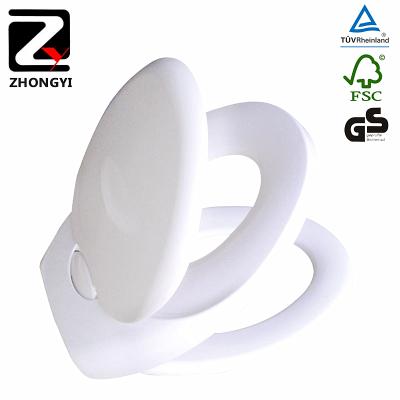 China Beautiful Hidden Tank Slow End Hinges Quick Release Duroplast Toilet Seat for sale