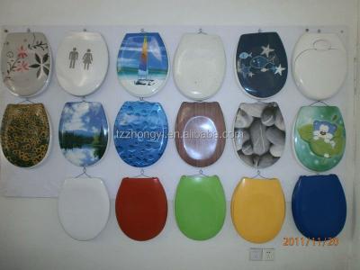 China Colorful Printed Slow-end Toilet Seats Toilet Seat Cover for sale