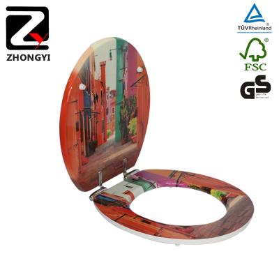 China Colorful Toilet Seat High Quality Hidden Cistern Bathroom Accessory for sale