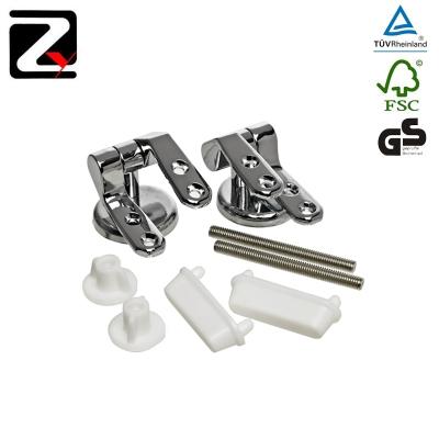 China Zinc Alloy / ABS / Stainless Steel Stainless Steel WC Cover Toilet Seat Bathroom Hinges for sale