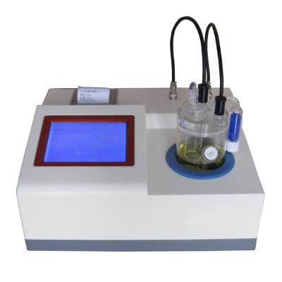 China Laboratory Karl Fischer Coulometric Moisture Titrator Oil Water Content Test for sale