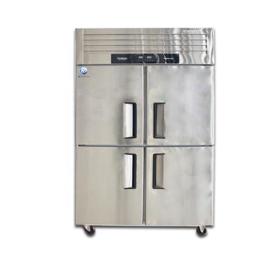 China Double-temperature stainless steel refrigerator refrigeration equipment luxury deep vertical kitchen freezer for sale