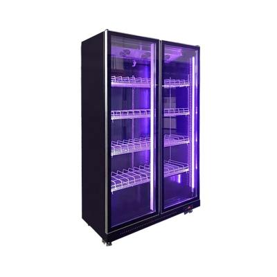 China Upright Beer Cooler Display Fridge Single-Temperature Beer Glass Beverage Wine Refrigerators for sale