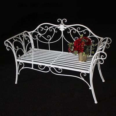 China Industrial Antique Metal 2 Seater Garden Bench Chair for Garden, Yard, Patio, Porch and Sunroom for sale