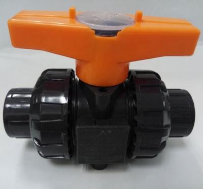 China Sanking factory direct sale double ball valve UPVC EPDM plastic unions low temperature eco-friendly genuine with tube connector for sale