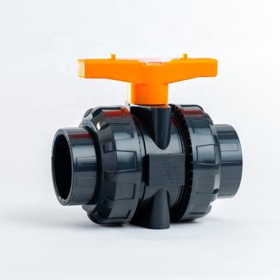 China Genuine Supplier Sanking 20-63mm UPVC EPDM Professional Custom Plastic Tube Connector Genuine Union Ball Valve for sale