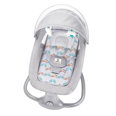 China Eco-freindly LUXMOM Newborn Cradle Sleep Bouncer Swing Rocking Chair Baby Cradle Rocker Chair With Seat for sale