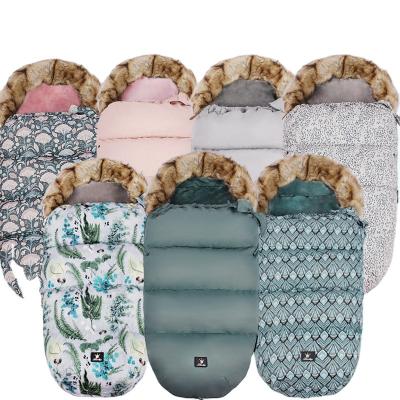 China Eco-freindly LUXBAY Warm Wrap Blanket For Babies Coats For Newborns Soft Sleeping Bag Cotton Foot Wrap Stroller Accessories for sale