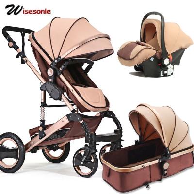 China High Quality Multifunctional Purpose 3 in 1 Baby Stroller High Landscape Design Baby Stroller New Luxury Multifunctional Baby Pram For Sale for sale