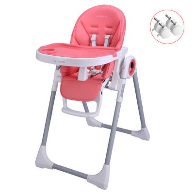 China Safety Comfortable Baby Dining Chair Luxmom Q1 Children Dining Chair Feeding Chair With Multifunctional Wheels With Wheels Wholesale Factory Direct Sales for sale