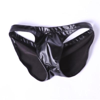 China Sexy Tights Men's Latex Ammonia Waterproof Shorts Pumping Up Low Rise Sexy Lingerie Latex Panties Mens Tight Underwear for sale