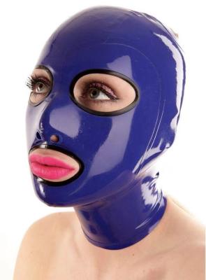 China Hot BDSM Headgear Sales Products Slavery Hood Latex BDSM Mask Latex Hood Game Play Mask Head Gear for sale