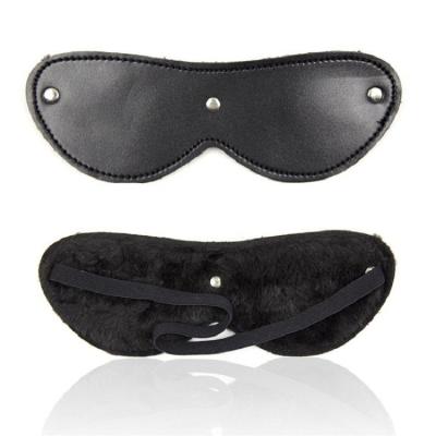 China SM Bondage Fur Fetish Cheap Leather Bdsm Eye Mask For Adults SM Bond Exotic Cosplay Mask Sex Game Stimulus Eye Mask Wholesaler Sex Toys for sale