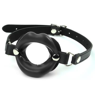 China Bondage Restraints SM Mouth Gag BDSM O-Shaped Bondage Open Mouth Gag For Sex Foreplay Adult Game for sale