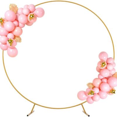 China Wholesale Wedding Arches 60 Inch Grid Round Iron Centerpiece Decoration Floral Wrought Wedding Prop Support for sale