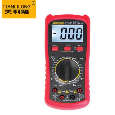 China High Quality Multi Meter Tester Digital Electrical Instrument With High Precision LCD Display GT910A for sale