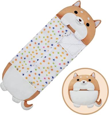 China Eco-friendly Plush Fleece Sleepy Bag Kids Toddler Animal Sleeping Bag For Girls for sale