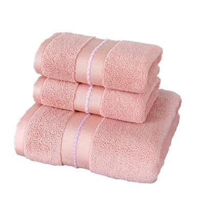 China Sustainable Wholesale Cotton Towel Household Hotel Bath Towel Set Soft Absorbent Square Towel for sale