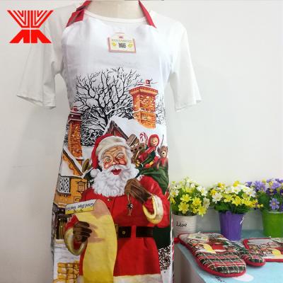 China Popular New Design Kitchen Cooking Apron 100% Cotton Apron for sale