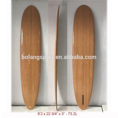 China Best Quality Unisex Best Selling Long Wood Surf Top Level Boards for sale