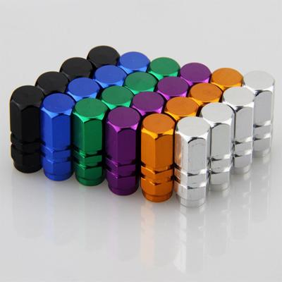 China Custom Brand Aluminum Bicycle Car Motorcycle Tire Valve Cover Stem Cover With Metal Colorful Logo for sale