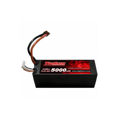 China 1/8 & 1/10 RC Model Car 5000mAh 4S 14.8V 25C 50C Lipo Battery E-Buggy and E-Truggy Hardcase Pack for Crawler Off Road Truck for sale