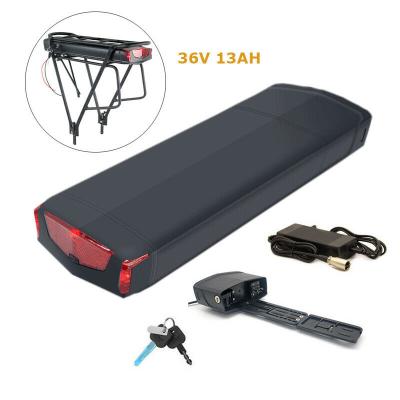 China New Rear Rack Electric Bike 36v 16ah 17Ah 17.5Ah 19.2Ah 20Ah E-Bike Battery Pack For 250w 350w 500w Motor Battery for sale