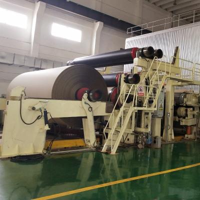 China Low GSM High Speed ​​Paper Machine Corrugated Production Machinery Corrugated Cardboard Container Paper Box Piping High Quality Medium Waste Paper Recycling for sale