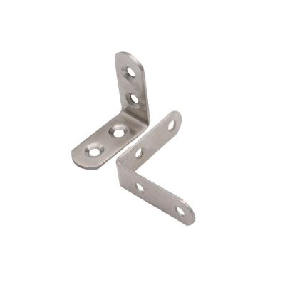 China Modern 90 Degree Angle Stainless Steel Bracket Corner Furniture L Shaped Bracket for sale