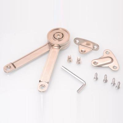 China Modern Other Zinc Alloy Folding Hinge Stay Support Furniture Hardware Kitchen Lid Stay Hinge Cabinet Door Lid Stay Support for sale