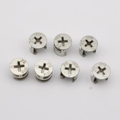 China Mini Fix Size Hardw 15*13.5 Mm Traditional Furniture Cam Bolt Connecting Connecting Connection For 16 18 20 Mm Cabinet Wardrobe for sale