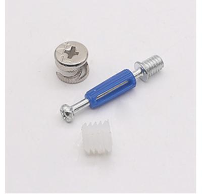 China Connect 2 Joint Panels 40mm Length Cabinet Bolt Fitting Eccentric Plastic Cam Finger Fit Furniture Cams And Fingers for sale