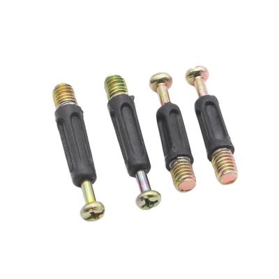 China Office Building 3 In 1 Plastic Furniture Hardware Cam Lock Connector Bolts Screw Woodworking Furniture Connector for sale